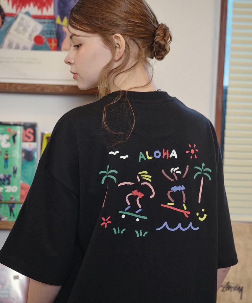 CPGN STUDIO Ola Crayon Short Sleeve T-Shirt Black