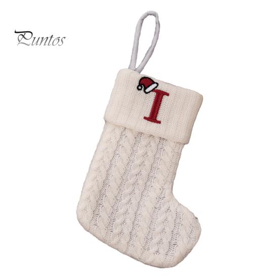 Рождественский чулок с буквами Легко повесить Привлекательный праздничный декор елки Подставка для подарков Рождественский чулок