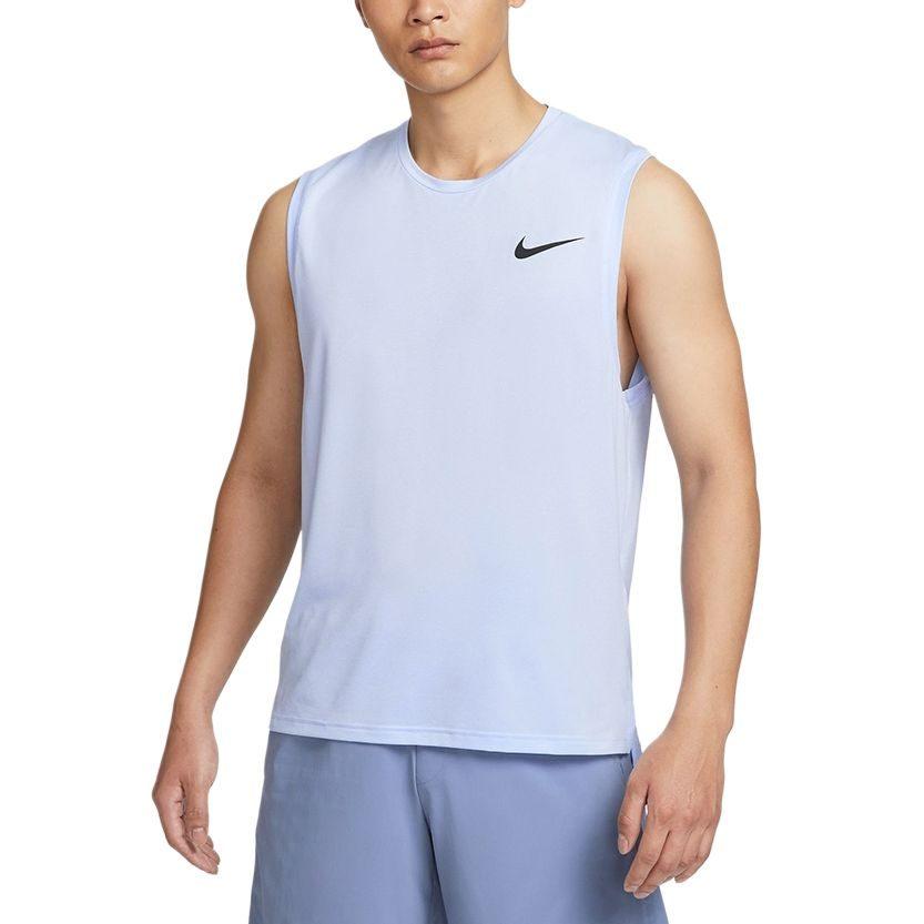 Nike Мужские майки Dry Синие с круглым вырезом Умеренные Другие CZ1185-479