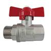 1/2 Inch Nickel Plated Brass Ball Valve