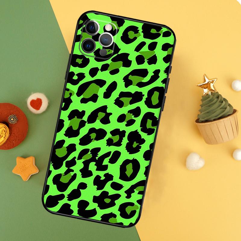 Черный чехол для телефона с леопардовым принтом и узором гепарда для iPhone 17 Pro Max 17Air 16E 15 14 13 12 11 16 Pro Max Mini Ударопрочный чехол