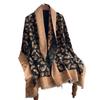Short Fringed Feathers Simple Elegant Fashion Women Imitation Cashmere Warm Scarf Air Conditioner Shawl Scarf