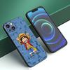 Anime One Piece Luffy Phone Case For Apple iPhone 12 13 Mini 11 14 15 Pro Max 7 8 Plus X XR XS SE 2020 2022 Black Silicone Case