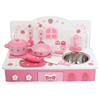Кухонный стол Mother Garden, деревянный игровой домик, столешница из лесной клубники, кухонный стол 10 аксессуаров (розовый) 441-27591