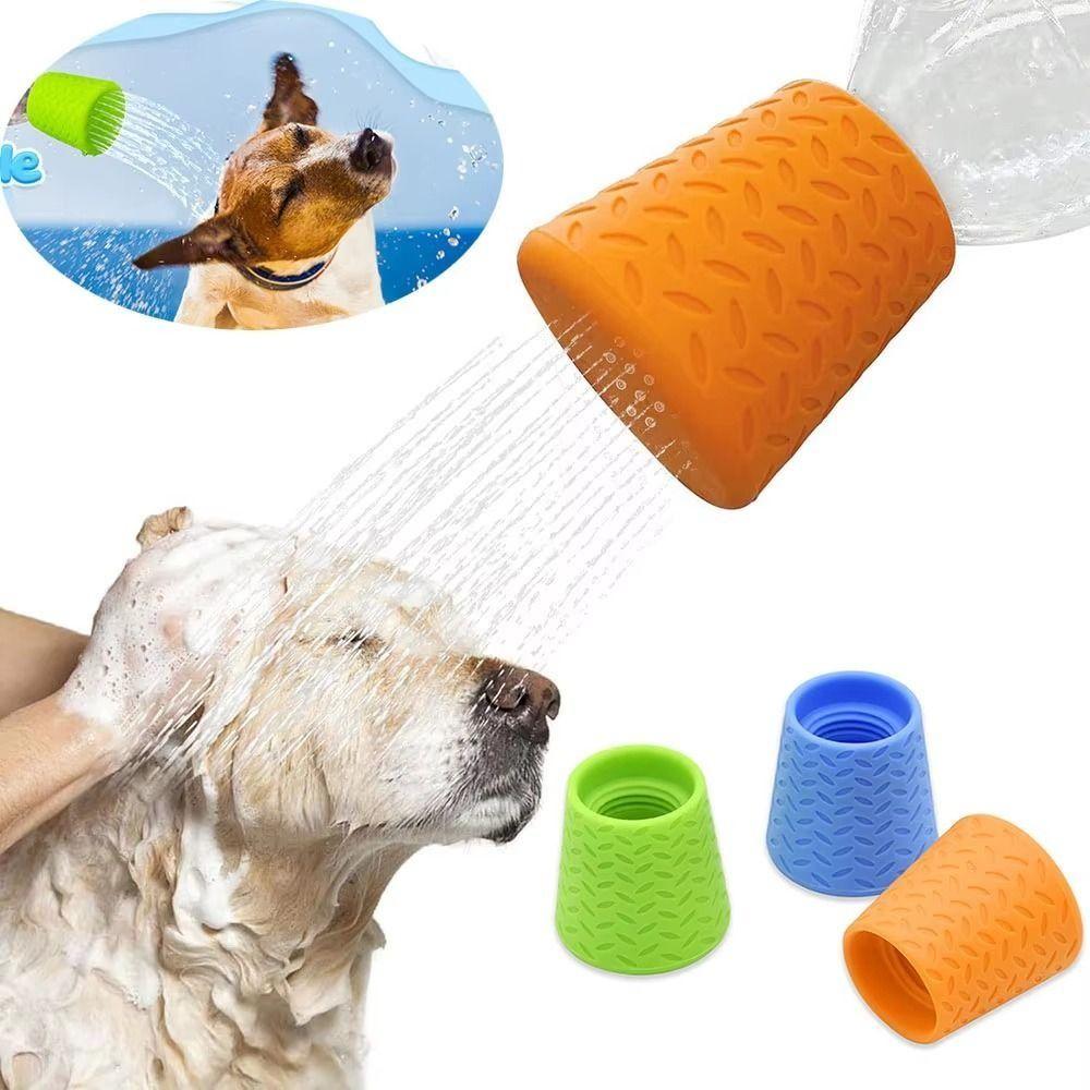 2Pcs Quick Washing Pet Shower Heads Silicone Cat Cleaning Sprayer Dog Bath Faucet  Outdoor