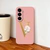 Чехол-буква с цветами для Samsung S26 Ultra Чехол для Samsung S26 Plus Задняя крышка Мягкий жидкий силикон Fundas для Galaxy S 26