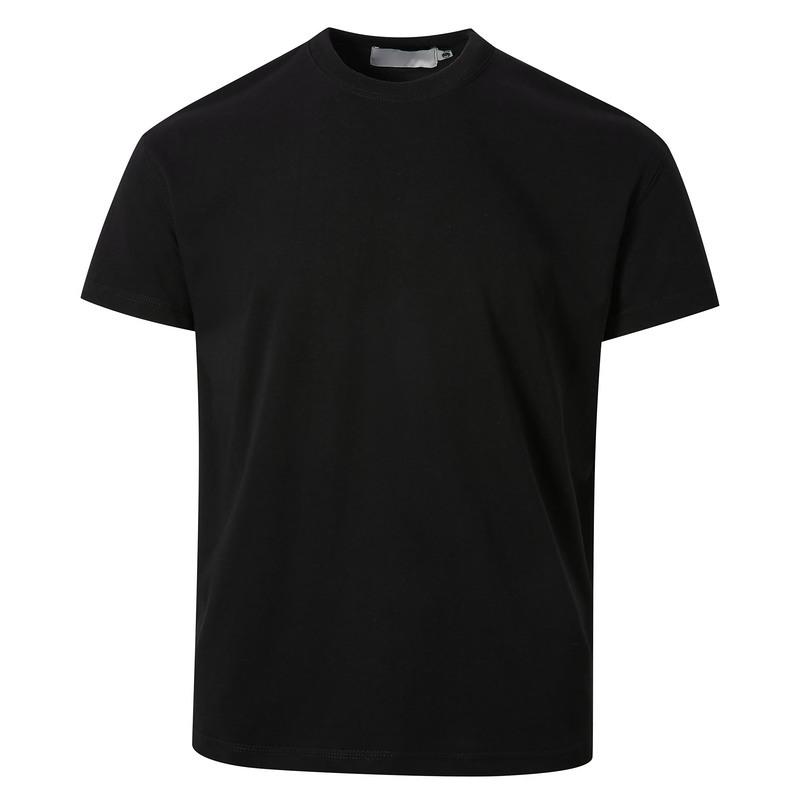 Old money wind-cool fabric cleanfit solid color short-sleeved T-shirt men's and women's boxy short cut front shoulder top summer