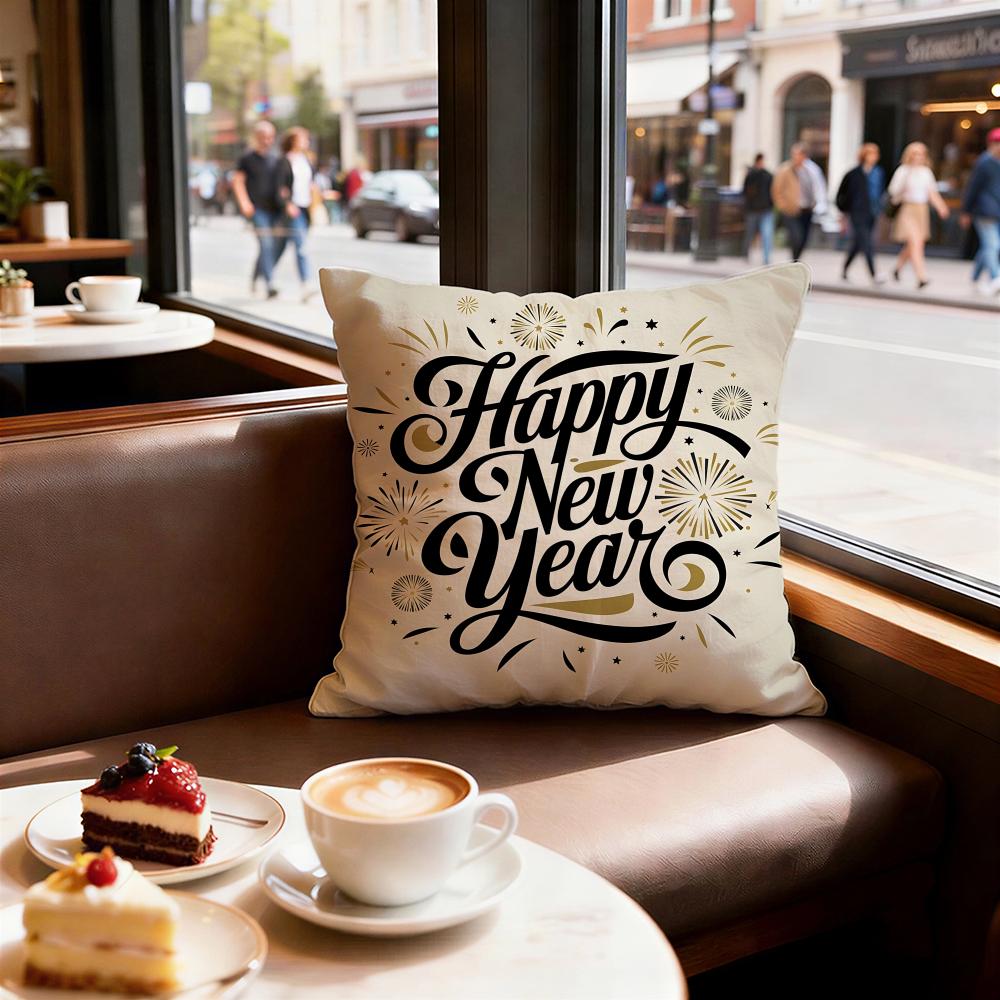 Holiday New Years Day Cushion Cover Decorative Cushions Covers Cover Sofa x Pillow Piece x x Pillowcase