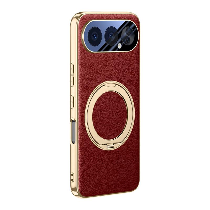 Applicable to Honor 500pro mobile phone case, rotating bracket, magnetic suction honor500por all-inclusive anti-drop PRO men's leather case
