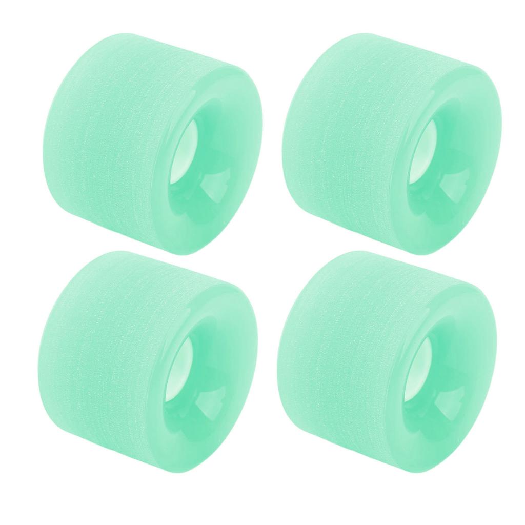 Skateboard Wheels PU High Hardness Fast Stable Longboard Cruiser Wheels for Ramp Asphalt Road Green