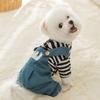 Towable Dog Jumpsuit Cartoon Puppy Outfit Dog Clothes Pet Strap Pants Pet Supplies
