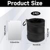DIVINA VITAE 2Pcs Car Trash Can, Collapsible Trash Bin With Elastic Band, Waterproof Hanging Trash Bag, Pop-Up Car Garbage Can For Garbage Camping