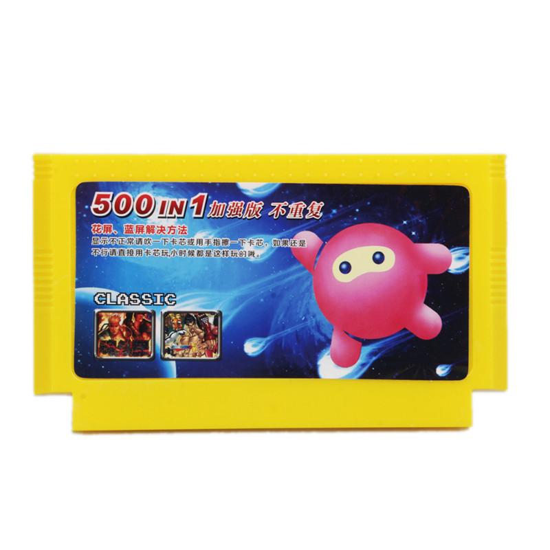 Игровой картридж 500 в 1, карты памяти для видеоигр, игровая консоль для игр, классические игровые карты FC
