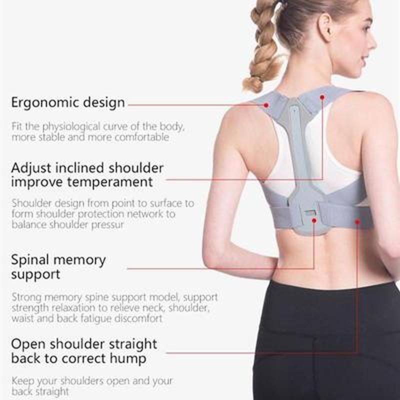Posture Back Corrector Clavicle Spine Back Shoulder Support Belt Back Pain Relief Posture Correction Prevents Slouching Child Adult Unisex
