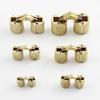 8/10/12/14/16/18mm Copper Barrel Hinges Cylindrical Hidden Cabinet Concealed Invisible Brass Hinges Mount For Furniture Hardware
