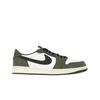 Кроссовки Air 1 Retro Low OG Medium Olive для мужчин, коричнево-черно-белый-бежевый цвет, HQ6998-200