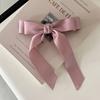 Летняя Весенняя Элегантность Длинная Лента Бант Заколка для Волос для Женщины Зажим для Волос Хвост