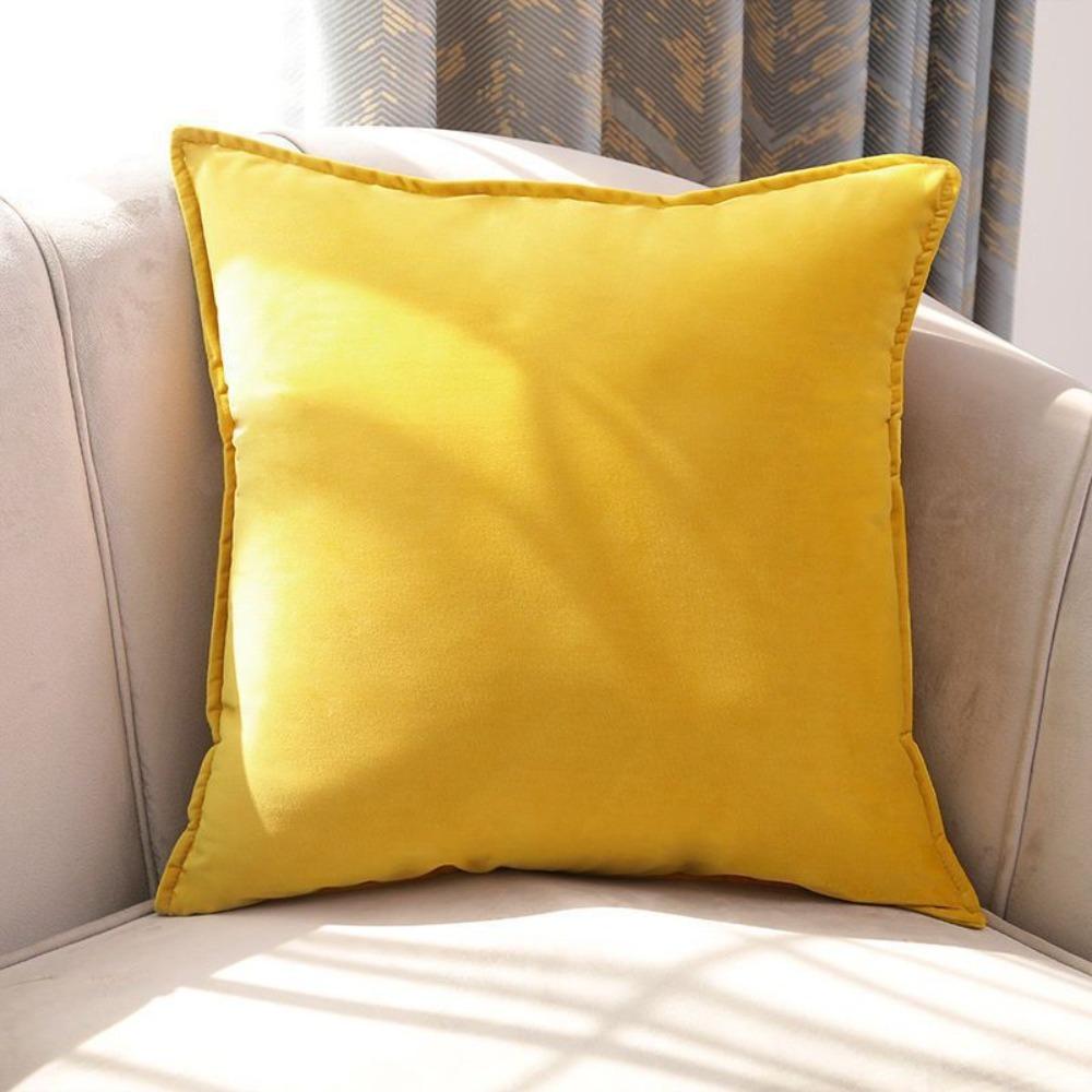 Nordic Style Cushion Cover Solid Color Sofa Pillowcase Velvet Throw Pillow Cover Living Room