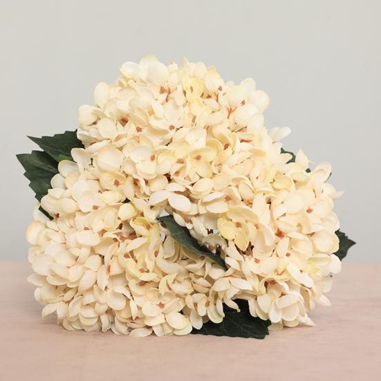 Artificial Flowers Full Hydrangea DIY Faux Flower Silk Reusable Fake Floral Plant