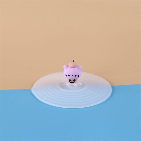 Симпатичная крышка для кружки с мультяшным рисунком, чистая, сохраняющая свежесть