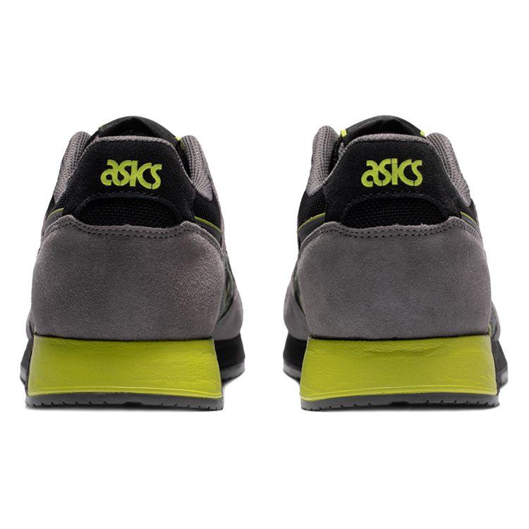 Asics Lyte Classic Ткань Кожа спилка коровы Удобная спортивная обувь с низким верхом для повседневной носки Унисекс кроссовки Черный Серый 1203A168-002