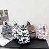 Mini Fashion Backpack Nylon Female Bag Animal Printing Shoulder Bag Cute Sweet Girl Outdoor Travel Student School Backpack