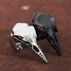 Nordic Mythology Odin Stainless Steel Skull Raven Ring Biker Retro Viking Compass Ring For Men Women Fashion Amulet Jewelry Gift