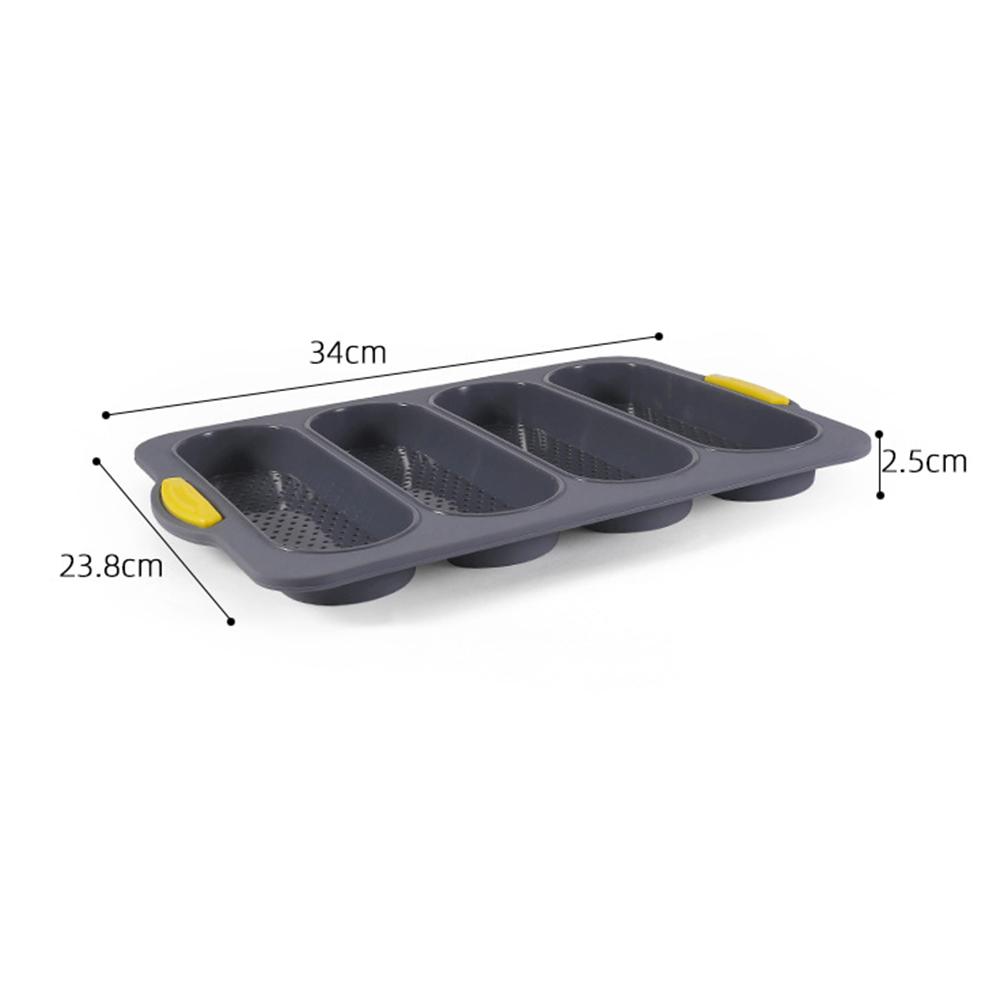 4 Wave Loaves Bake Mold Convenient tot Use Multi-Purpose Mold Suitable for Kitchen Baking Tools