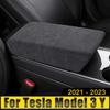 Car Center Console Armrest Box Protect Decoration Cover Trim Sticker Case Accessories For Tesla Model 3 Y 2024 2024 2024 2024