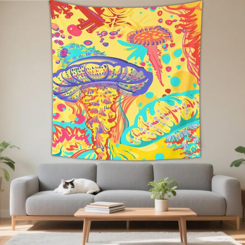 Boho Style Mandala Elephant Tapestry Wall Hanging Living Room Bedroom Decor