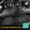 Автомобильные коврики на 5 мест для Peugeot 2008 2013- Детали интерьера Автомобильные ковры Напольные коврики для автомобиля Аксессуары для автомобиля Ковер