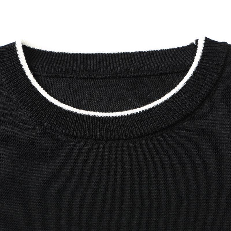 Женская летняя трикотажная футболка с коротким рукавом Дизайн Элегантный облегающий топ