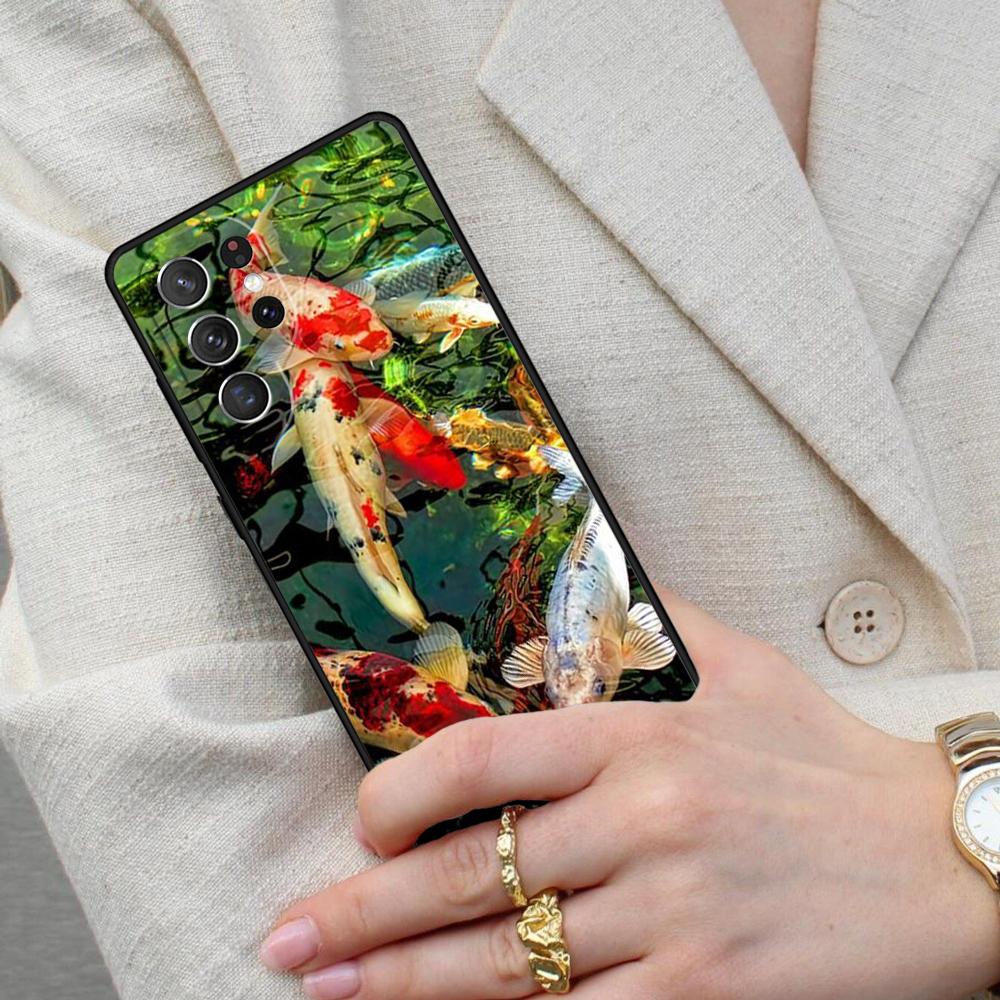 Чехол для телефона с изображением рыбы КОИ для Samsung Galaxy S26 Ultra S25 S24 S23 S22 S21 S20 Note10
