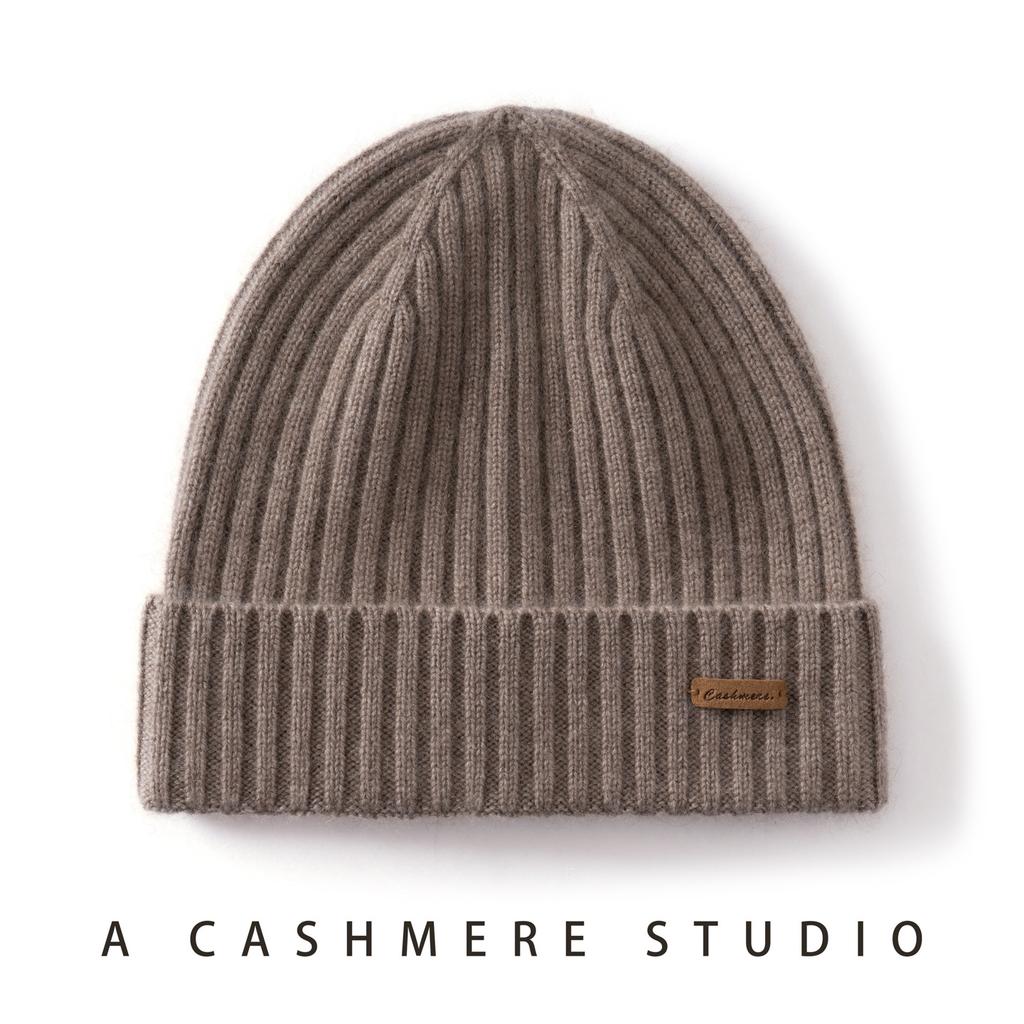 Cashmere hats for men and women, thickened warm in autumn and winter, flanged ear protectors, wool knitted ear protectors are in stock.