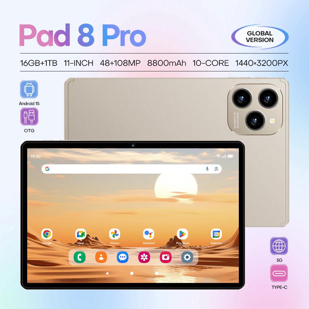 Глобальная эксклюзивная Android-планшетный ПК Pad 8 Pro с хранилищем 16+1 ТБ