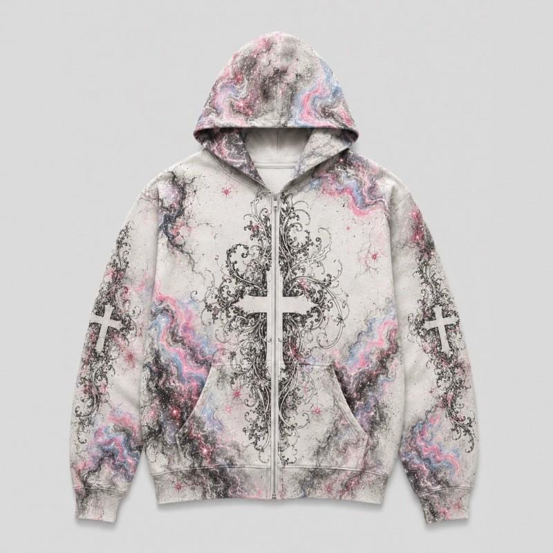 2026 Halloween Youth Trendy Printed Zip-Up Hoodie Y2KSHEINE Streetwear Teens