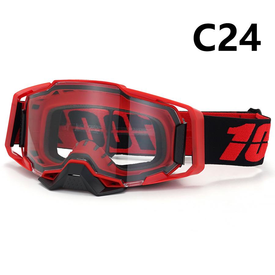New100%100% Motorcycle Goggles Outdoor Riding Windproof and Sandproof Motorcycle Helmet Protective Glasses