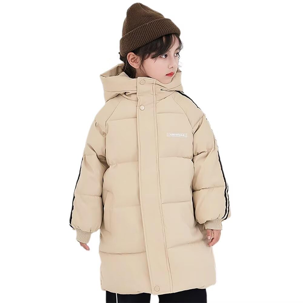 Kuhvvse Down Down Boys and Long Down Long Warm and Warm for Sizes Kids' Jacket, Coat, Junior, Girls, Outerwear, Length, Filled, Hooded, Children's
