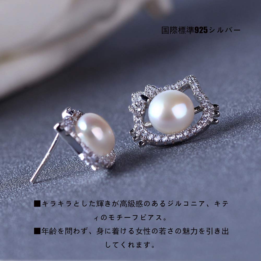 MIKAMU Ожерелье с кошкой Hello Kitty из серебра 925 пробы высшей пробы с бриллиантами CZ, ожерелье с кошкой Hello Kitty поставляется в эксклюзивной коробке, для женщин,