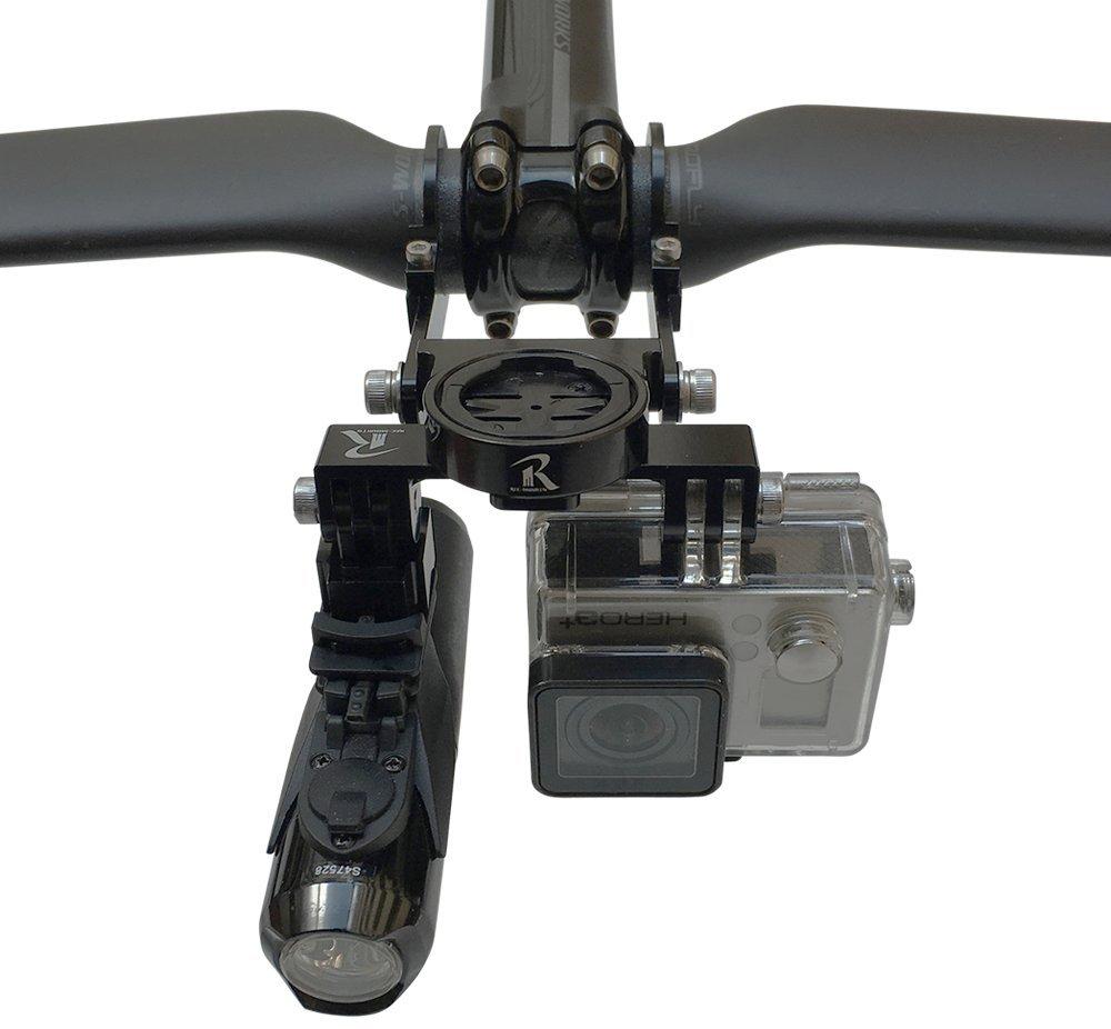 Комплект адаптера с двойным основанием для 1 фонаря для GoPro или CAT EYE x [REC MOUNT] + (400-Double-GP1 + GP-CATHL2 1) [ДГП1 + КАТЛ2]