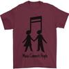 Musik Verbindet Lustig Valentinstag Herren 100 Baumwoll T Shirt