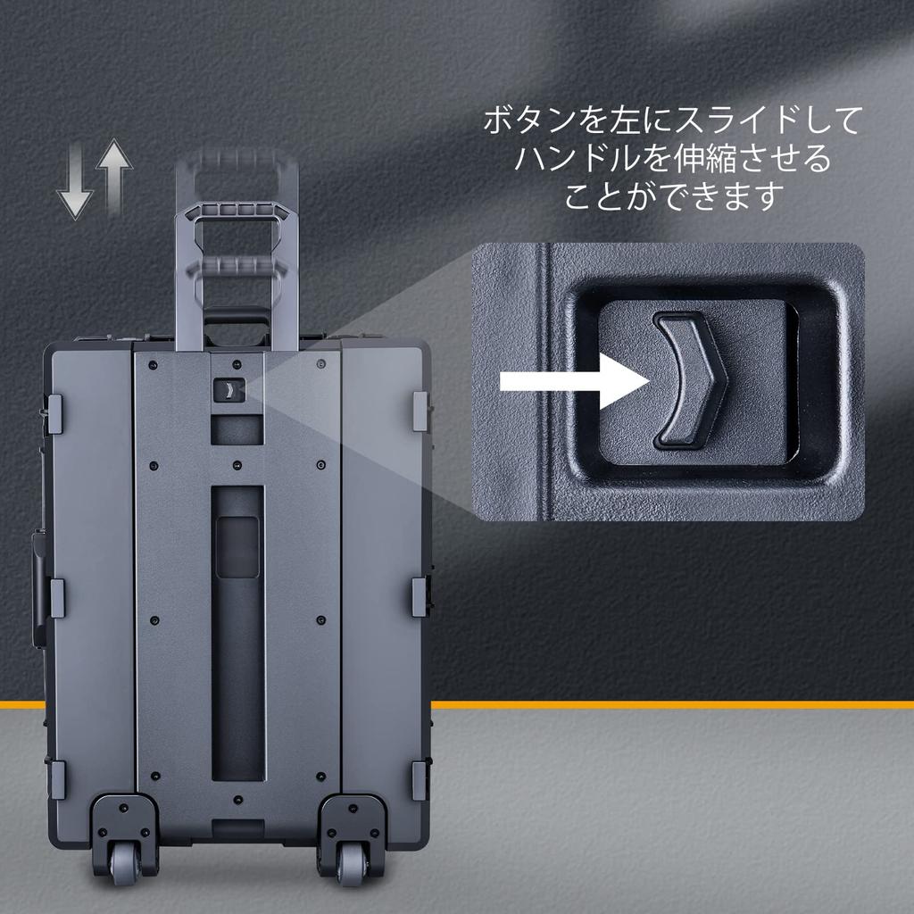 Водонепроницаемый жесткий кейс Lykus с кейсом с внутренним подходящим для колес HC-7240, колесики для ручной клади, встроенный пенопласт с ячеистой резкой, размеры 72x55x39,7 см,