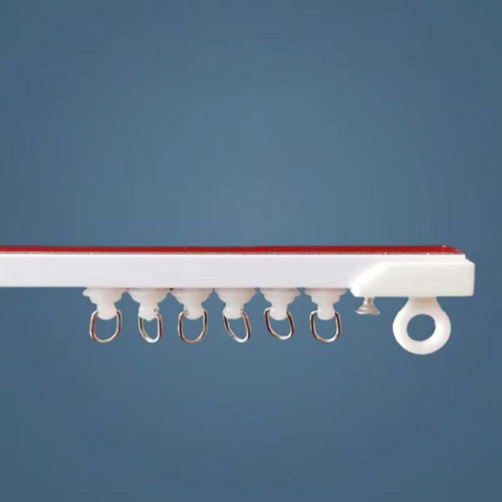 Прочный самоклеящийся карниз для штор без перфорации, скользящий неперфорированный карниз для штор