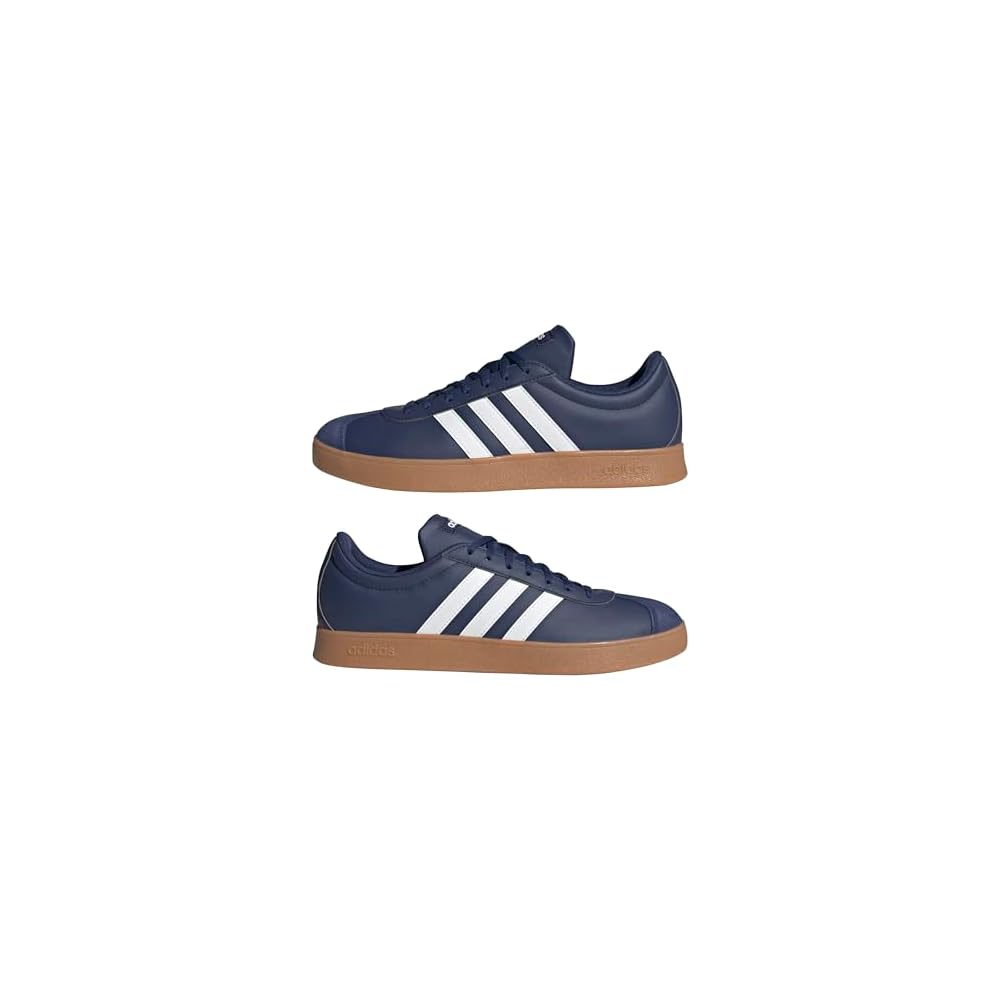 Adidas VL Court Base Unisex Adult Sneakers NLF52 Dark Blue Footwear White Gum JR2212 22.5 cm