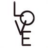 1pc LOVE Metal Sign Vertical Design Elegant Metal Wall Decor Stylish LOVE Word Art for Nursery, Bedroom, & Lobby Wall Decoration
