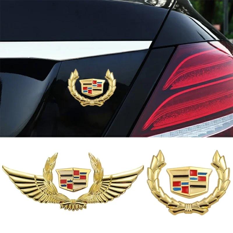 Metal for Cadillac Escalade ATS BLS CTS CT4 CT5 CT6 EXT STS SLS SLR SRX XLR Car Sticker Window Side Emblem Rear Trunk Badge ptwrl77