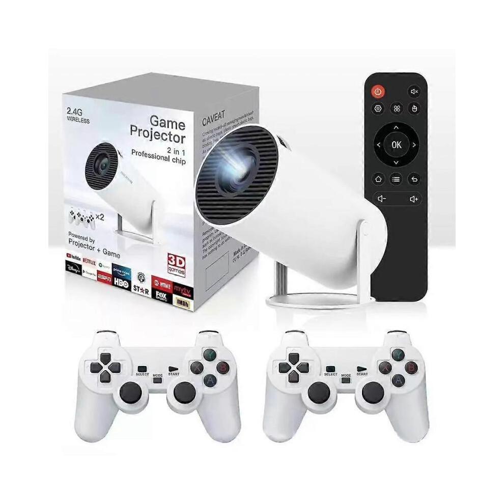 (European regulations) Cinemaster Pro-4k Smart Movie Projector Games Combo Video Games with 2Controller New