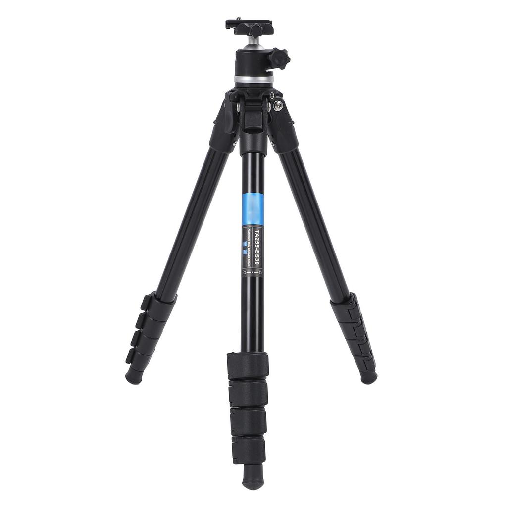 Camera Tripod with Ball Head Center Column Quick Release Plate Aluminum Alloy Travel Tripod for
