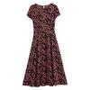 Floral Chiffon Dress Women's Summer Dress Slim Printed Long Skirt