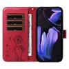 For Google Pixel 9a Leather Wallet Case with Strap Dandelion Imprint Phone Stand Cover